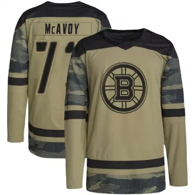 Camo Men's Charlie McAvoy Authentic Boston Bruins Military Appreciation Practice Jersey